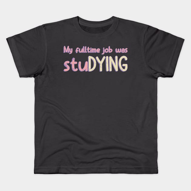 Studying Kids T-Shirt by otastd